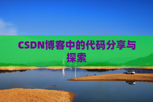 CSDN博客中的代码分享与探索